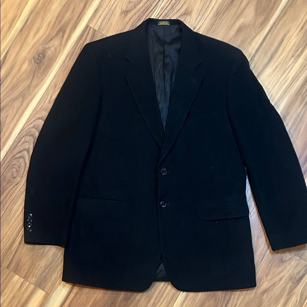 Stafford Men’s Blazer Classic Black Men's camel hair 44L